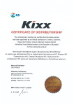 Сертификат официального дистрибьютора KIXX 2022